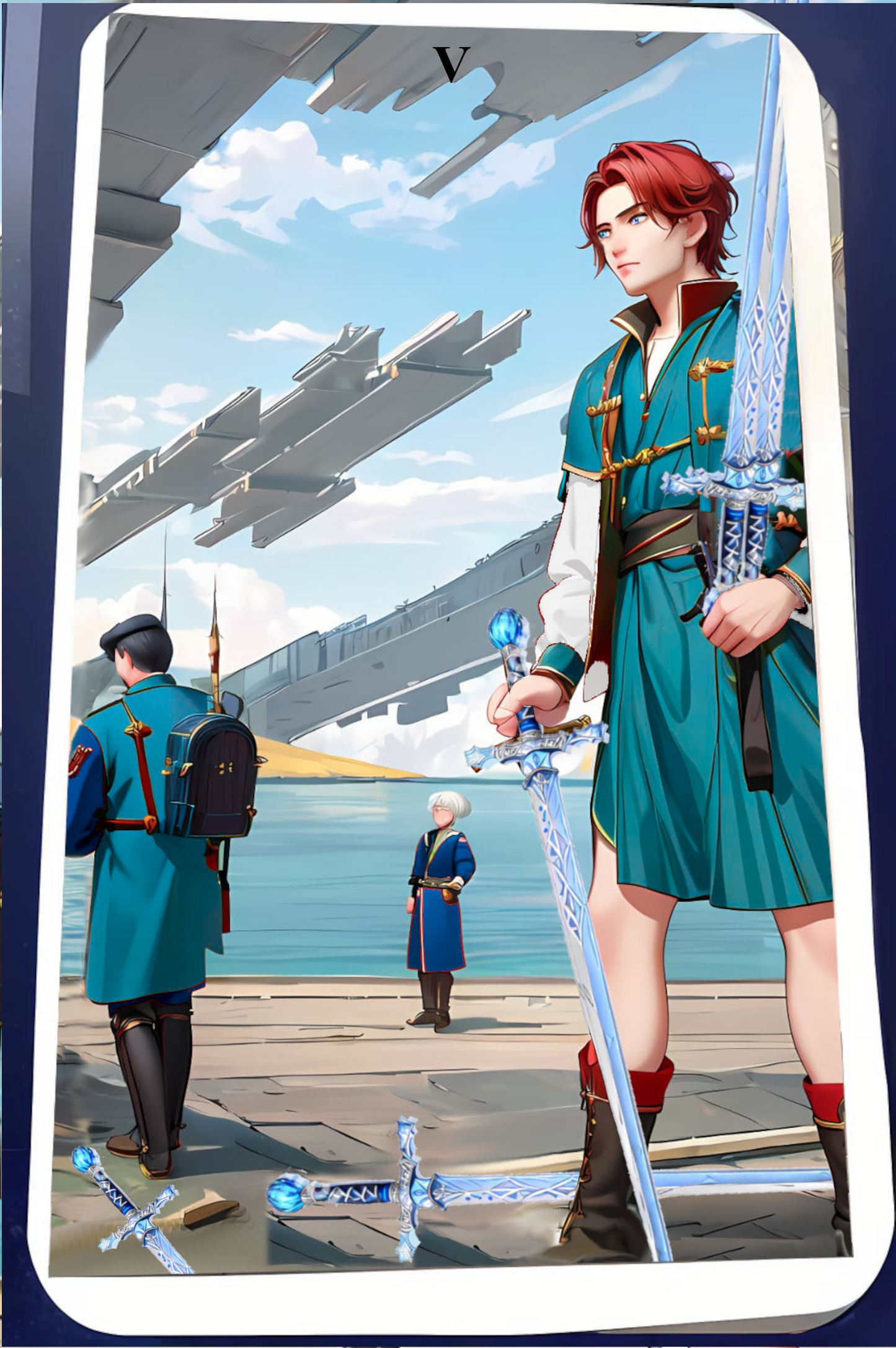 Kartendeck Tarot Anime Schwerter