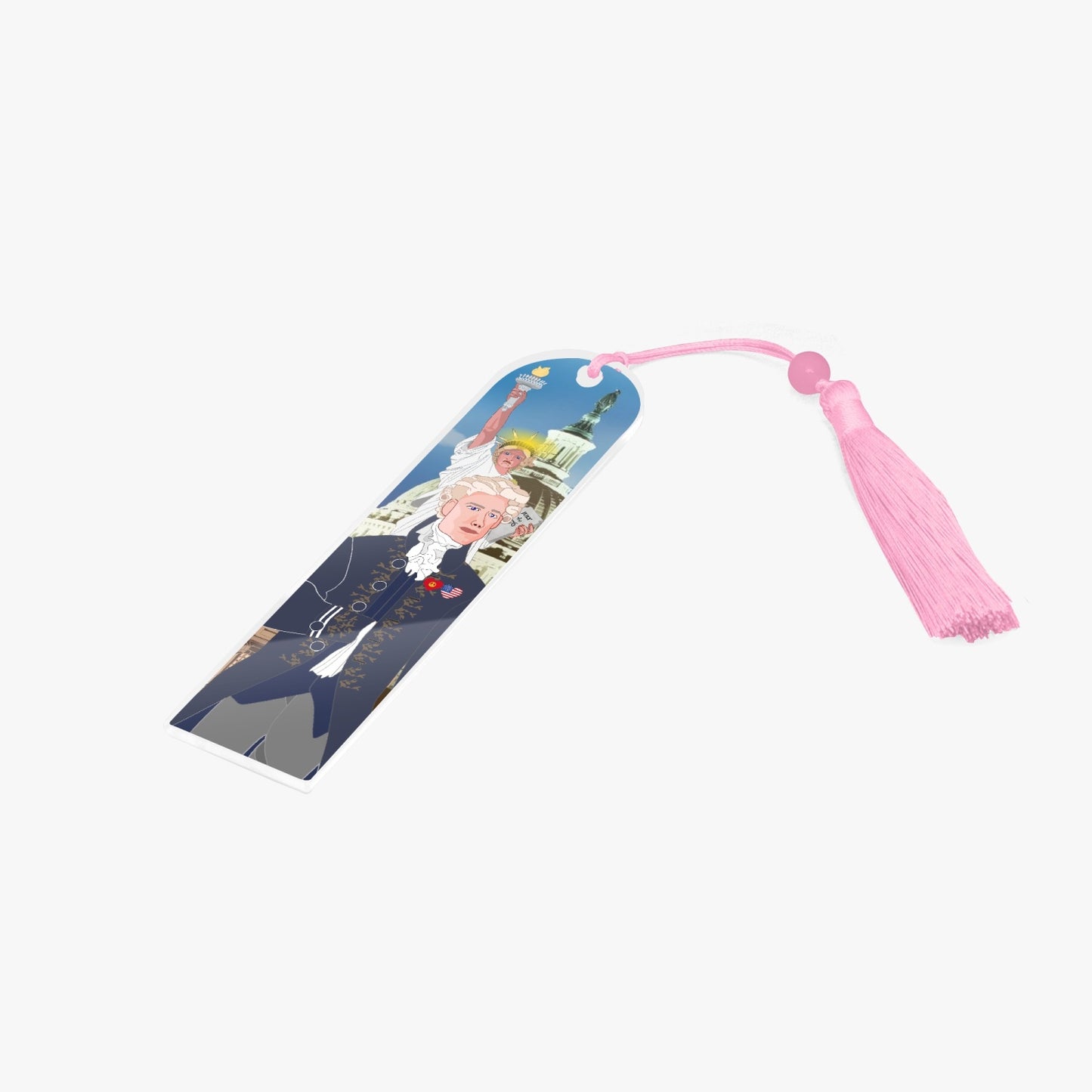 Acrylic Bookmark - Semicircle GLOBAL FREEDOM UNITED© USA BOY V3