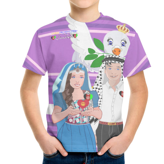 Kid´s T-shirt GLOBAL FREEDOM UNITED© Couple Afghanistan Lilac