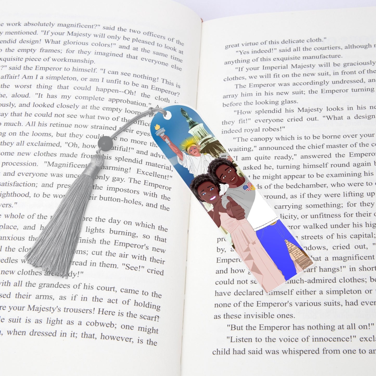 Acrylic Bookmark - Semicircle GLOBAL FREEDOM UNITED© COUPLE USA V1