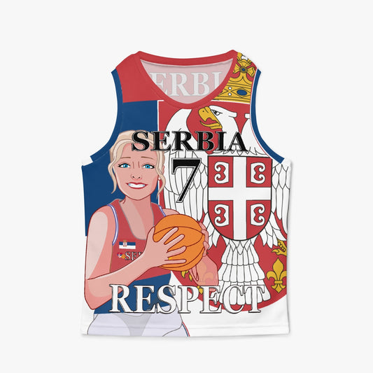 Kids Basketball Jersey GLOBAL FREEDOM UNITED GIRLS SERBIA V2 7