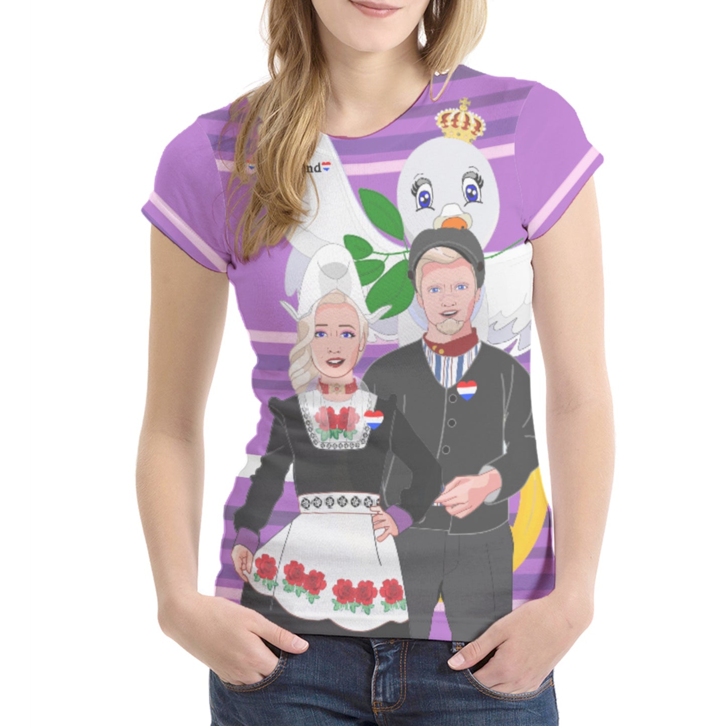 Women´s T-shirt 1 GLOBAL FREEDOM UNITED© Couple Nederland Lilanc