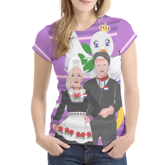Women´s T-shirt 1 GLOBAL FREEDOM UNITED© Couple Nederland Lilanc