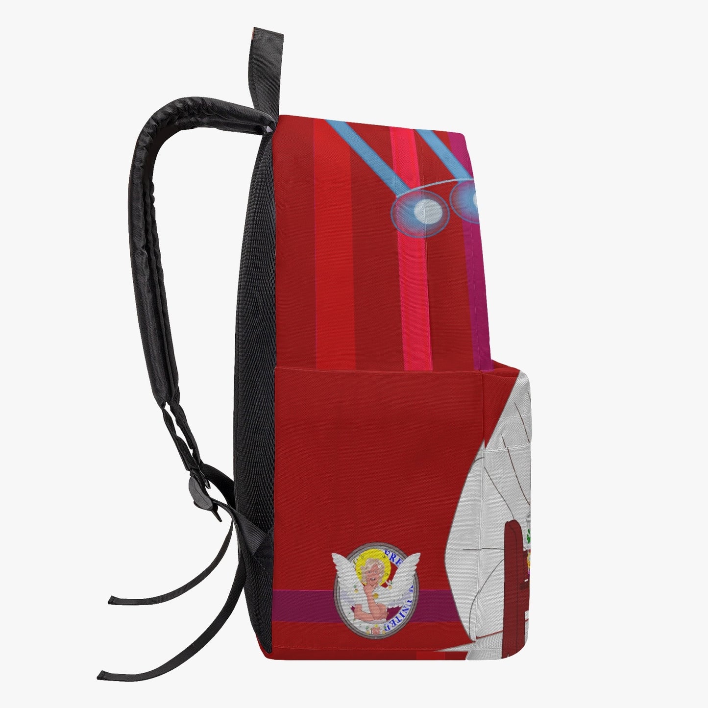GLOBAL FREEDOM UNITED© Archangel Gabriel LAB Red - All-over-print Canvas Backpack