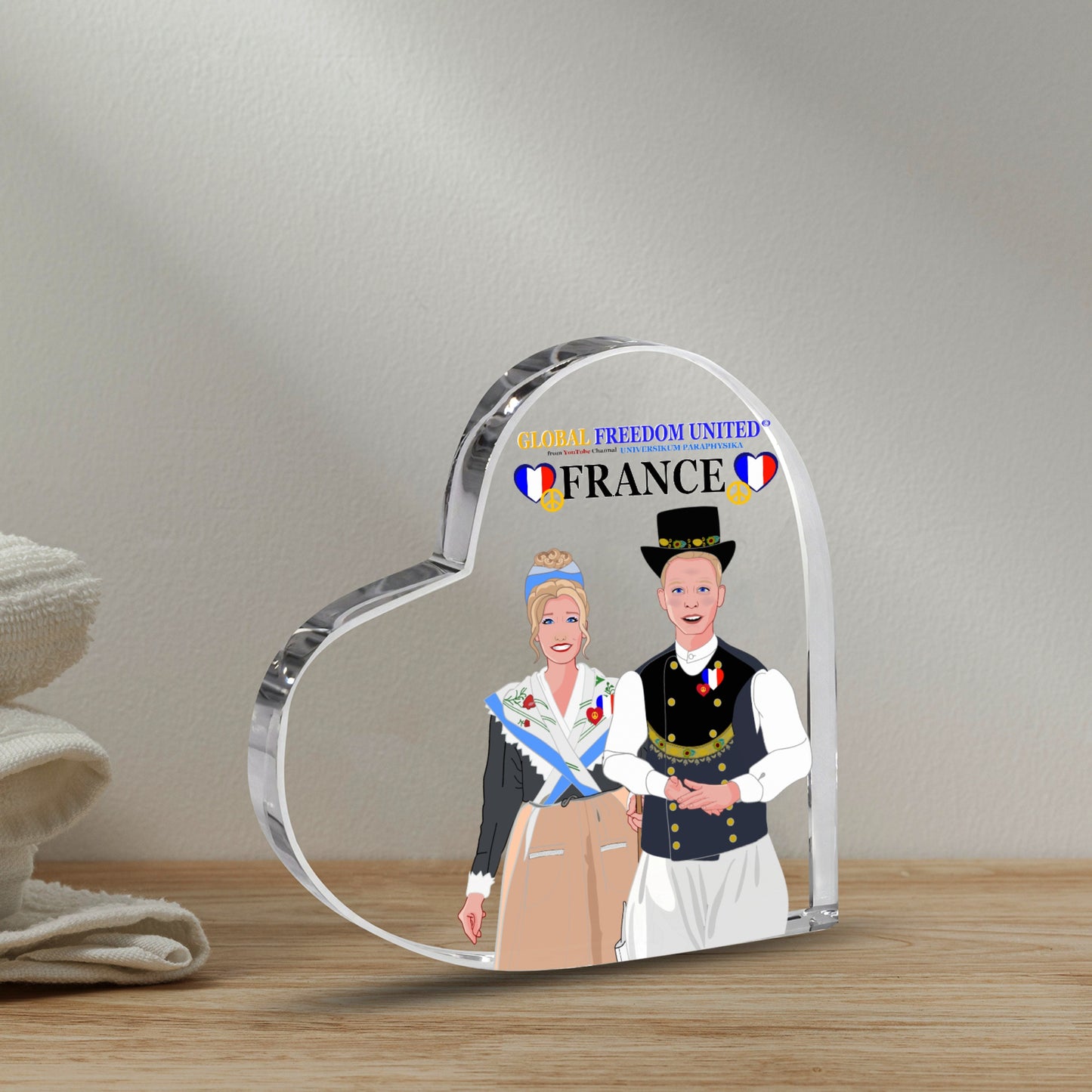 Acryl Haerd GLOBAL FREEDOM UNITED© Couple France Tradition