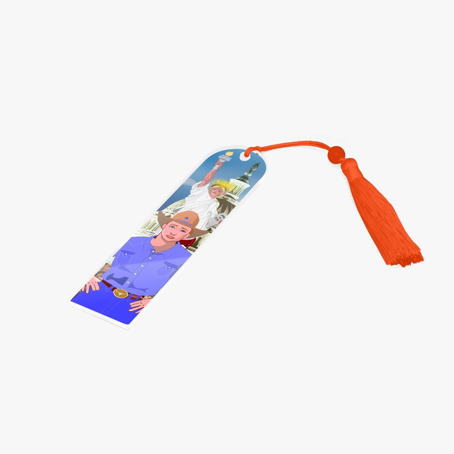 Acrylic Bookmark - Semicircle GLOBAL FREEDOM UNITED© USA BOY V2
