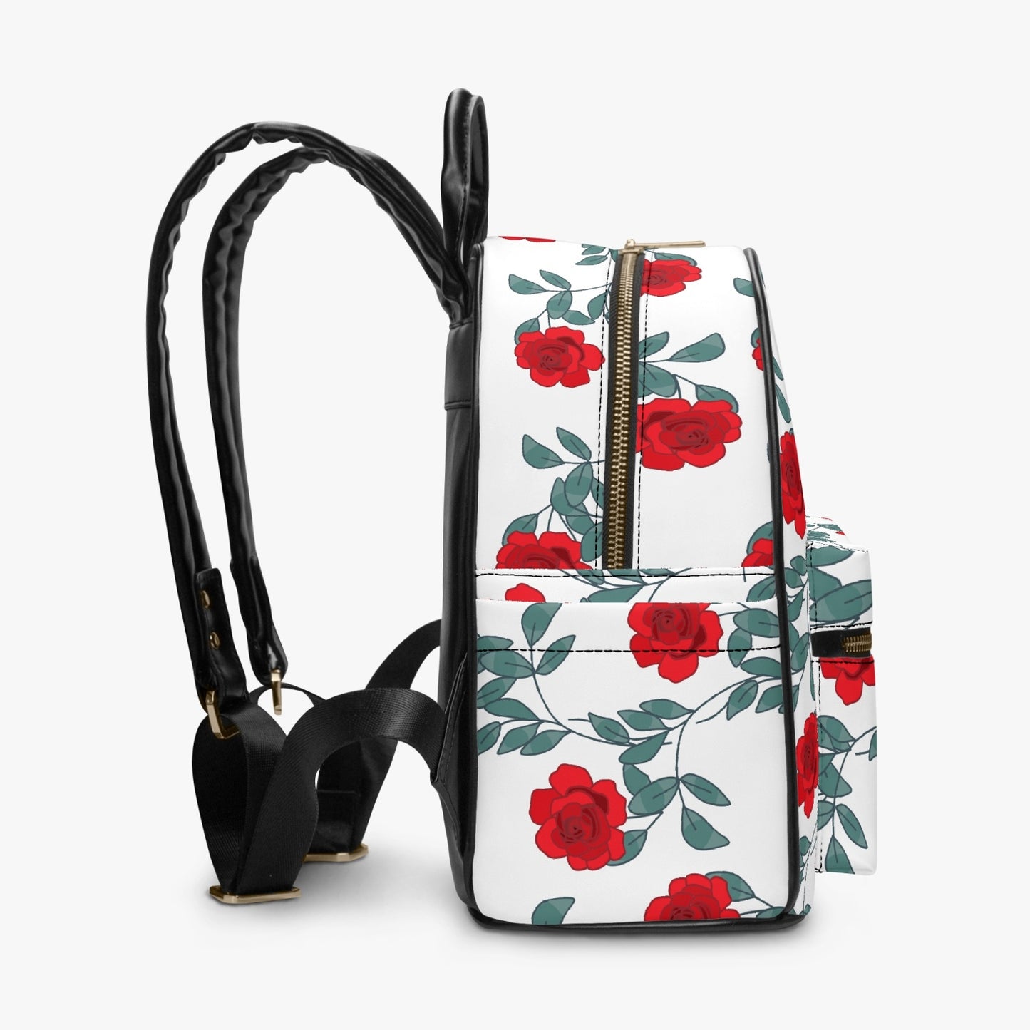 All Over Printed PU Backpack GLOBAL FREEDOM UNITED© Couple Germany Skarabeus Beetle Women  Red