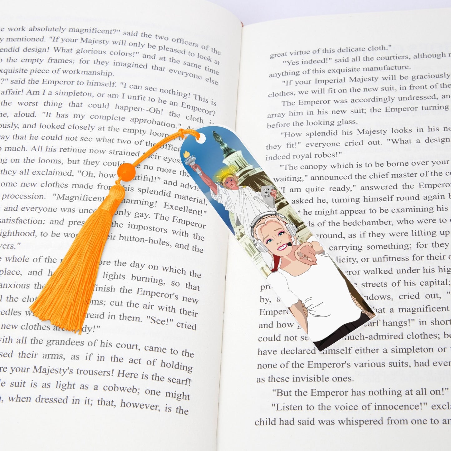Acrylic Bookmark - Semicircle GLOBAL FREEDOM UNITED© USA GIRL V2