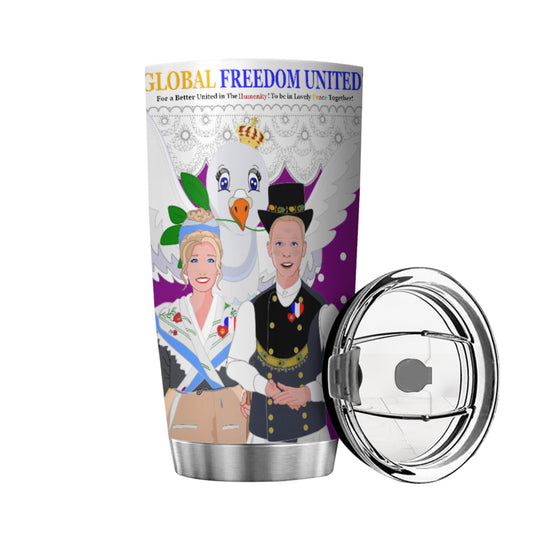 Tumbler GLOBAL FREEDOM UNITED© Couple French Lilac1