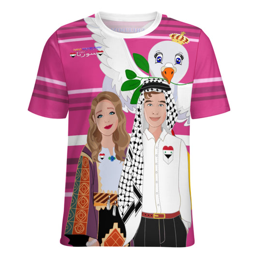 Women´s T-shirt  GLOBAL FREEDOM UNITED© Couple Syria Pink2