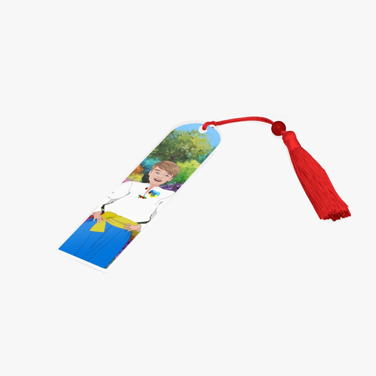 Acrylic Bookmark - Semicircle GLOBAL FREEDOM UNITED© UKRAIN BOY