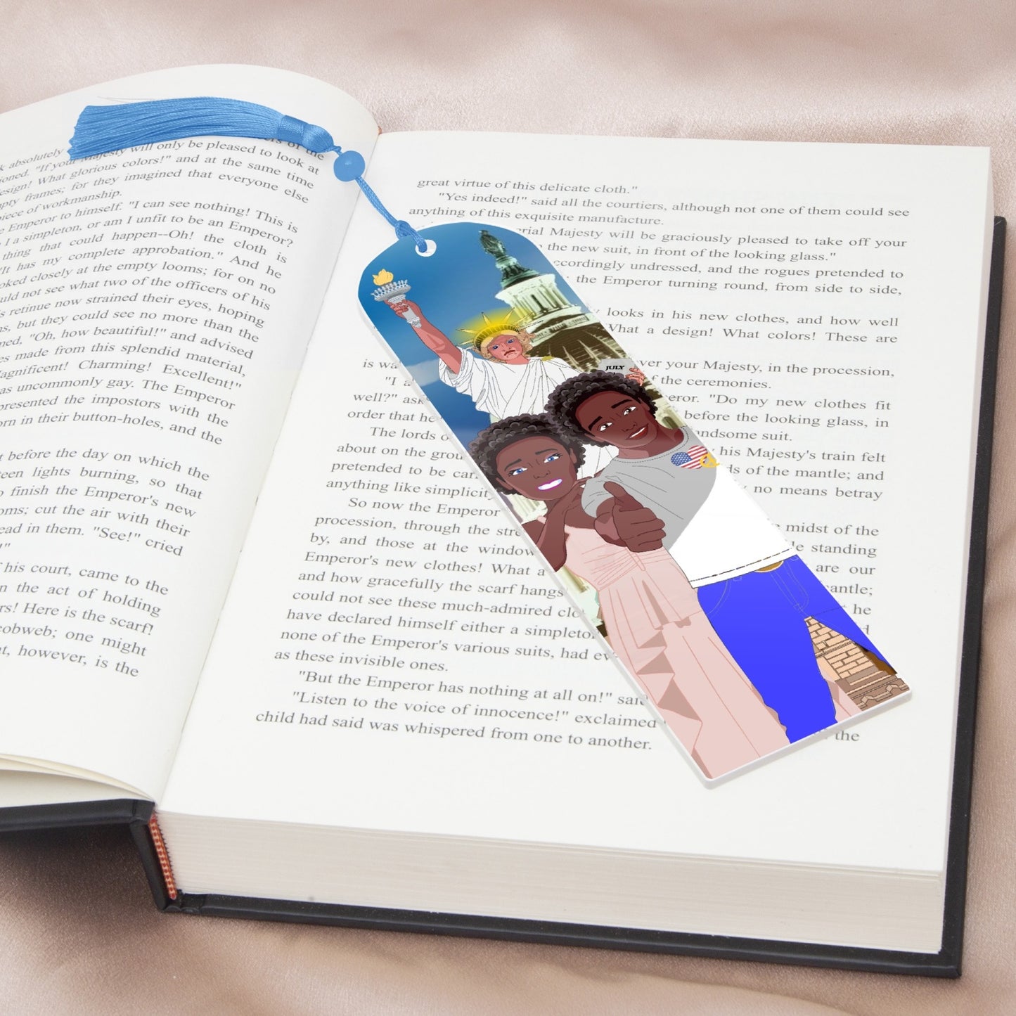 Acrylic Bookmark - Semicircle GLOBAL FREEDOM UNITED© COUPLE USA V1