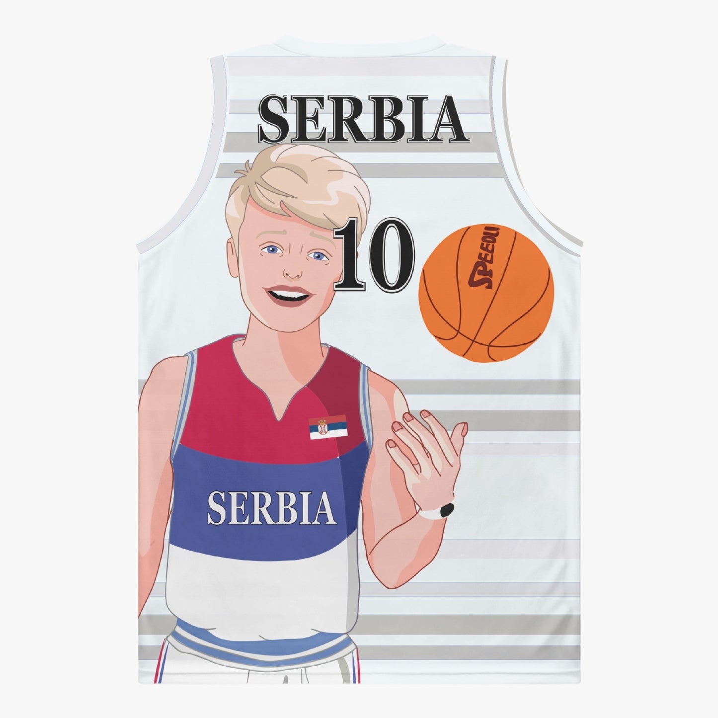 Basketball Jersey GLOBAL FREEDOM UNITED COUPLE EDITION SERBIA MEN V2 10
