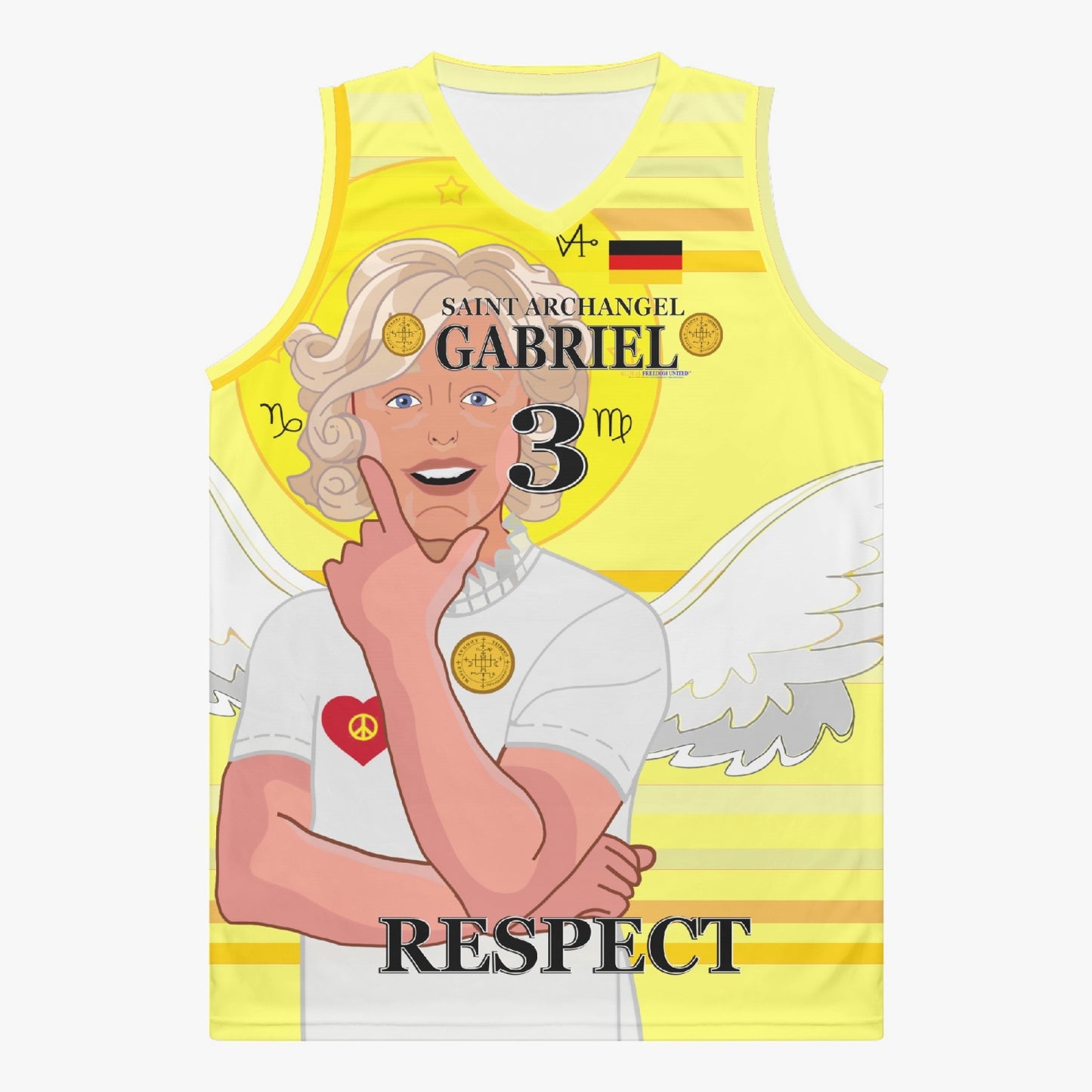 Basketball Jersey GLOBAL FREEDOM UNITED ARCHANGEL GABRIEL GERMANY 3