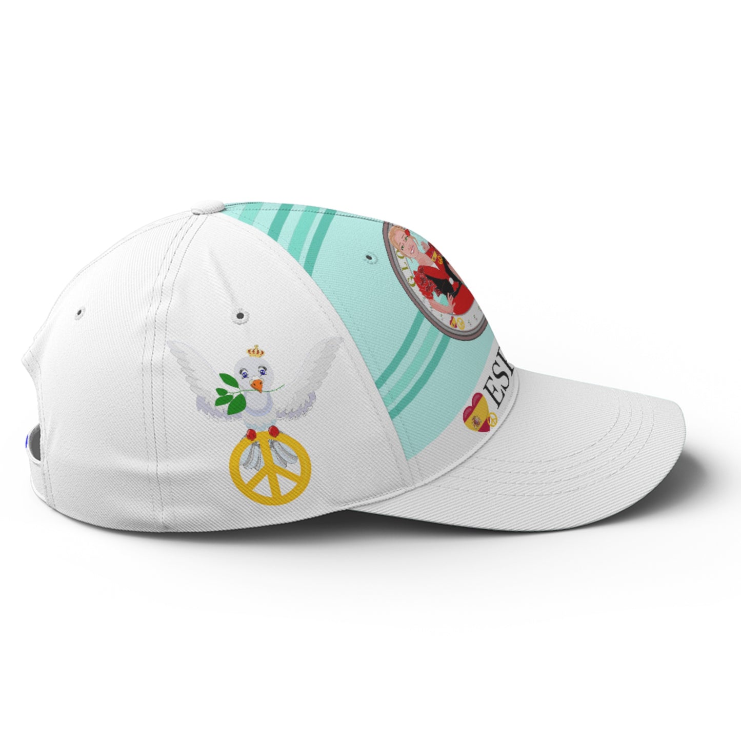 Basketball Cap GLOBAL FREEDOM UNITED© Couple Spain Green