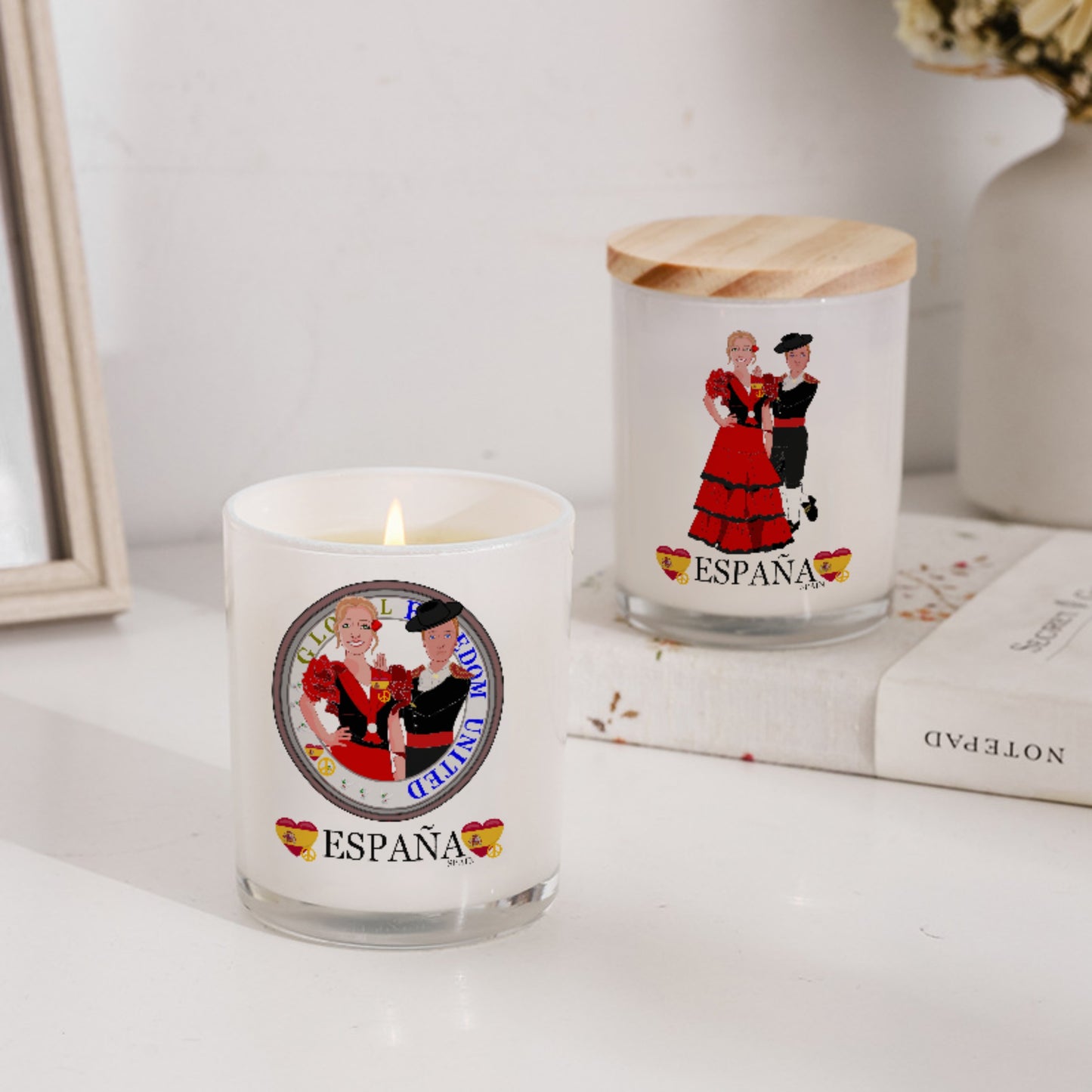 Scented Soy Candle GLOBAL FREEDOM UNITED© Couple Spain