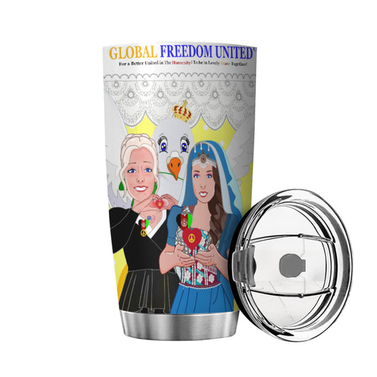 Tumbler GLOBAL FREEDOM UNITED© Women Afghanistan & USA Yellow