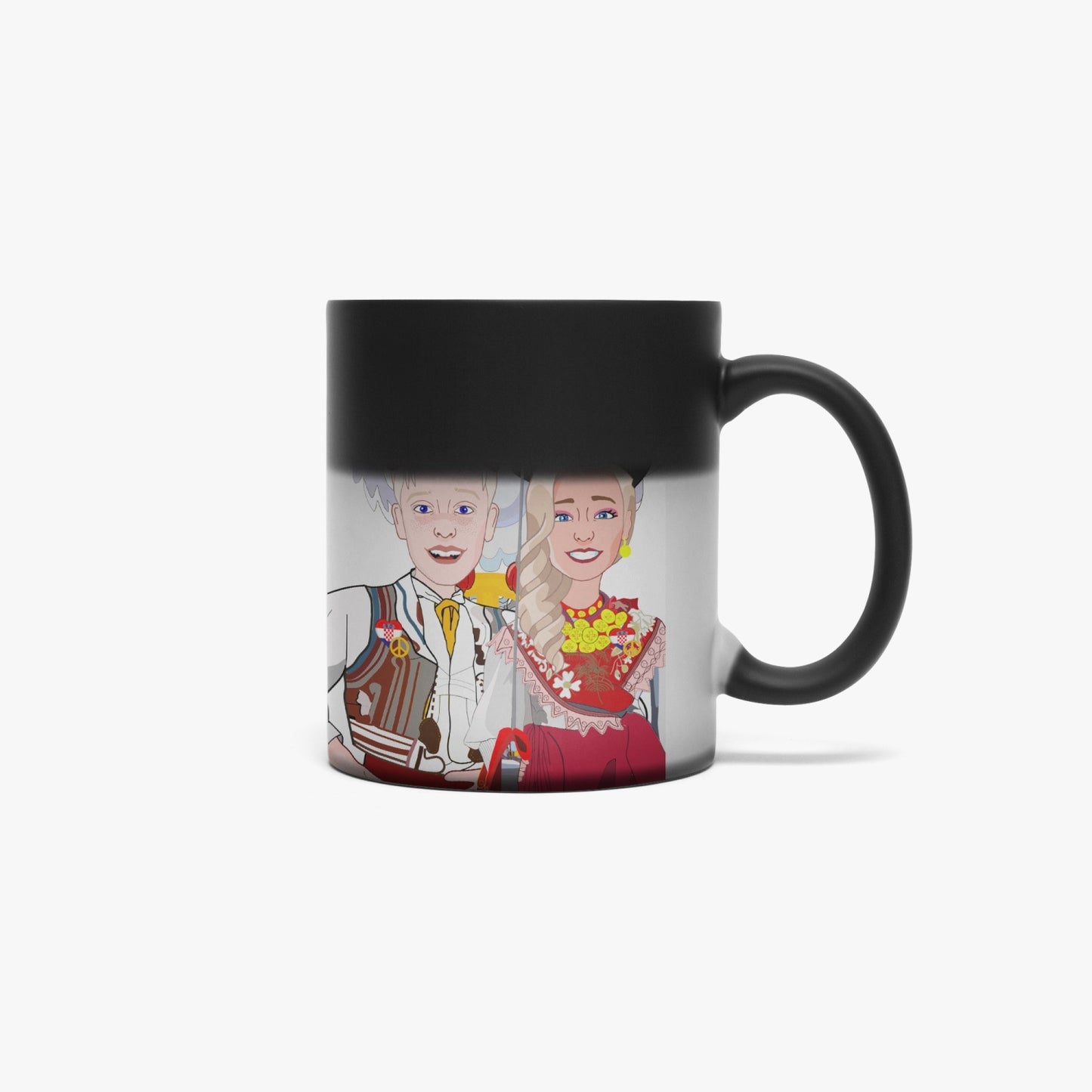 Color Changing Magic Mug GLOBAL FREEDOM UNITED© COUPLE CROATIA