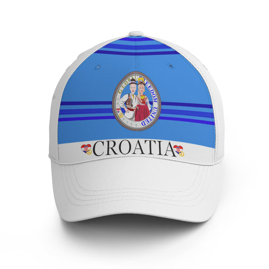 Basketball Cap GLOBAL FREEDOM UNITED© Couple Croatia Deep Blue