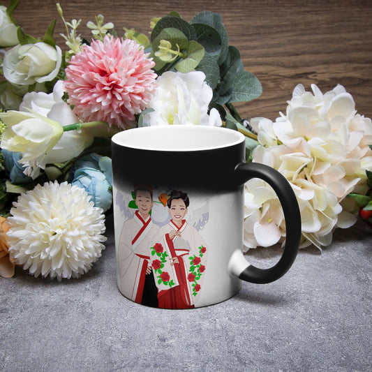 Color Changing Magic Mug GLOBAL FREEDOM UNITED© COUPLE CHINA