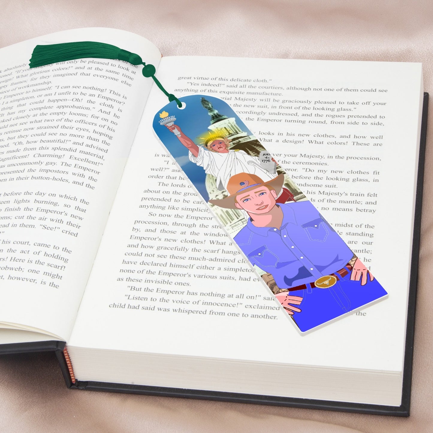 Acrylic Bookmark - Semicircle GLOBAL FREEDOM UNITED© USA BOY V2