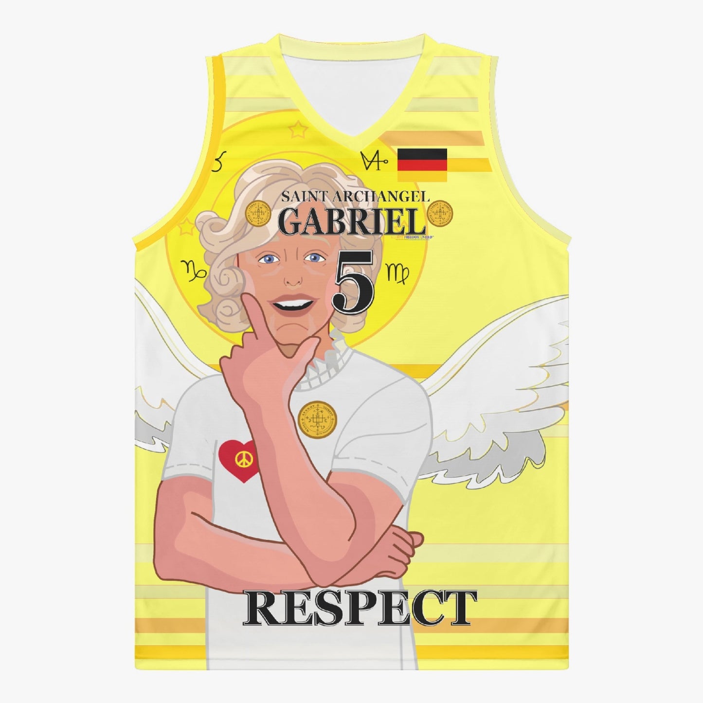 Basketball Jersey GLOBAL FREEDOM UNITED ARCHANGEL GABRIEL GERMANY 5