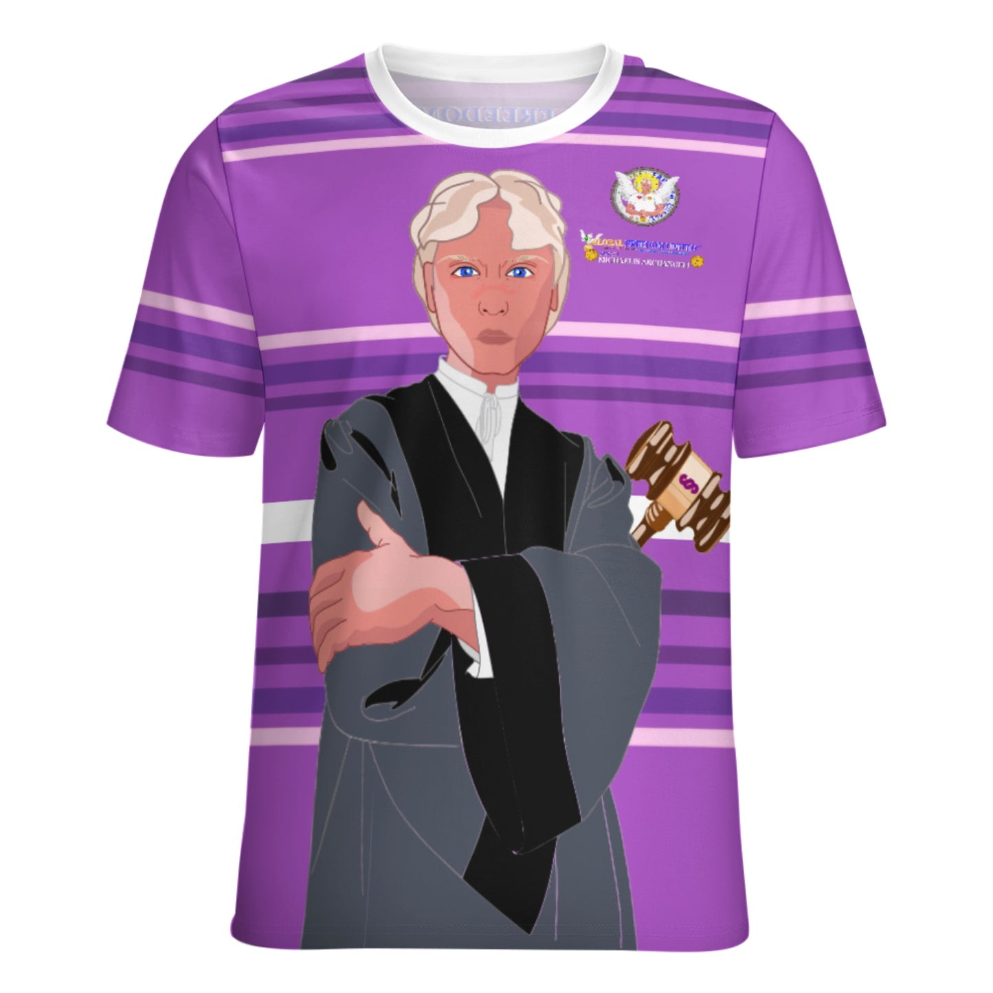 Women´s T-shirt  Global Freedom United© Archangel Michael In Latin V5 Lilac