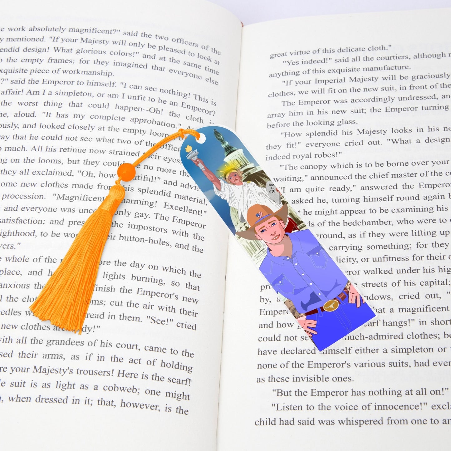 Acrylic Bookmark - Semicircle GLOBAL FREEDOM UNITED© USA BOY V2