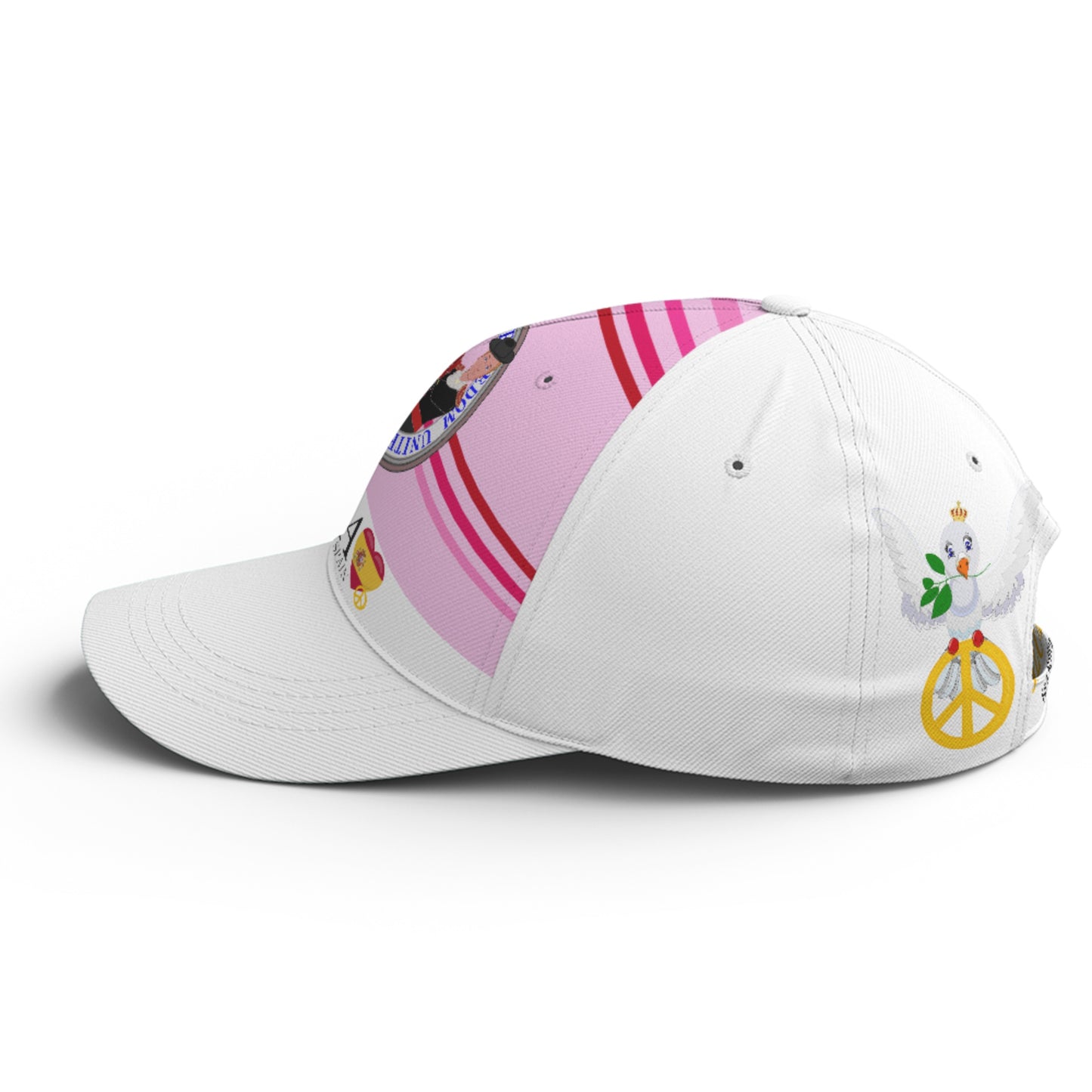 Basketball Cap GLOBAL FREEDOM UNITED© Couple Spain Pink1