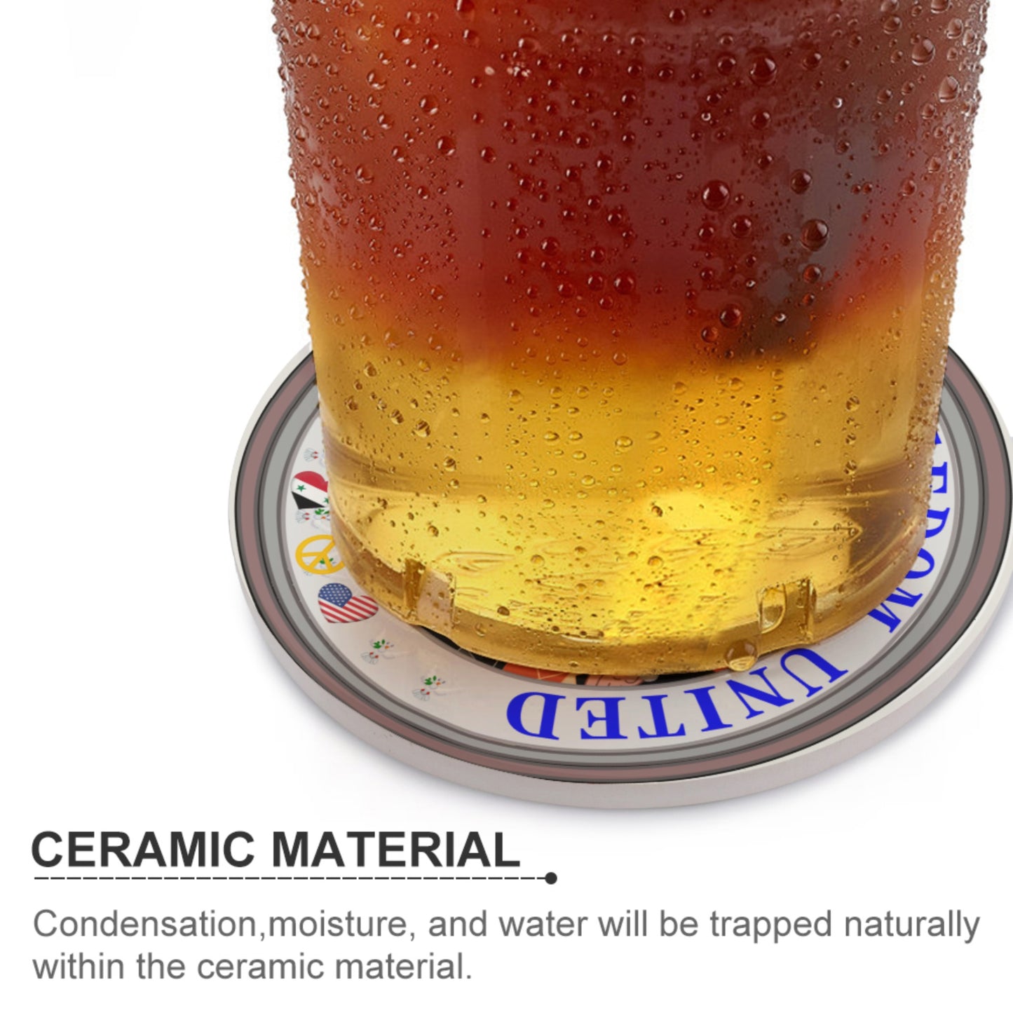 Ceramic Coasters Global Freedom United© Women Syria & Usa