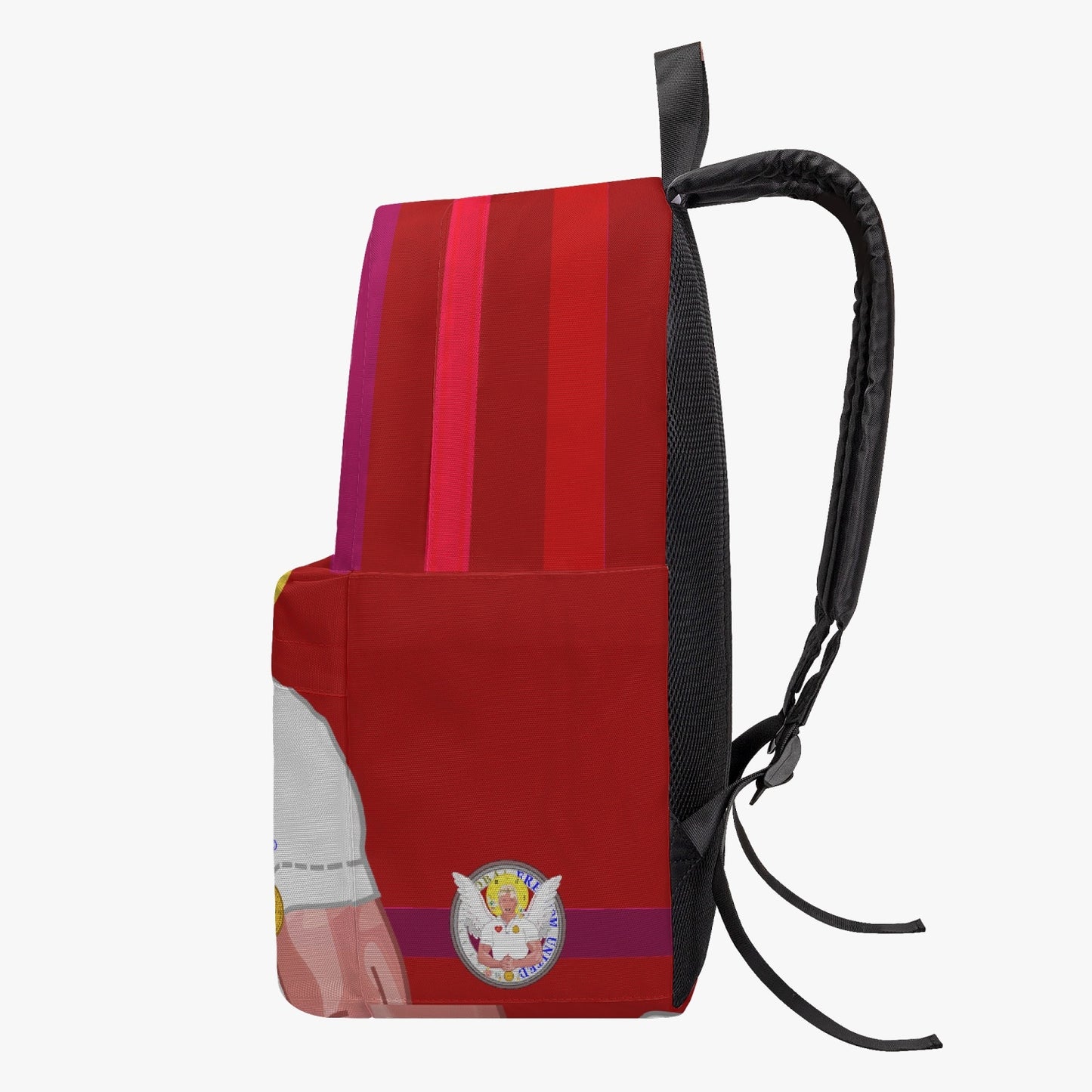 GLOBAL FREEDOM UNITED© Archangel Michael English Red All-over-print Canvas Backpack