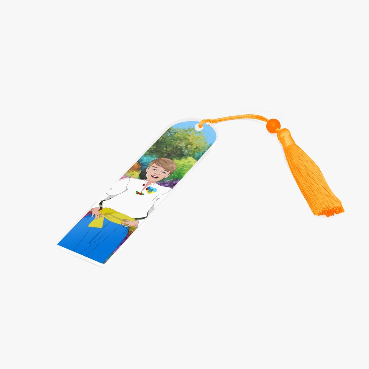 Acrylic Bookmark - Semicircle GLOBAL FREEDOM UNITED© UKRAIN BOY
