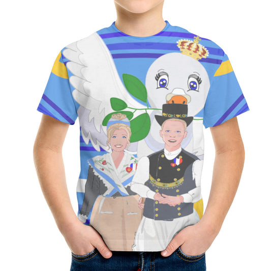 Kit´s T-shirt GLOBAL FREEDOM UNITED© Couple French Blue