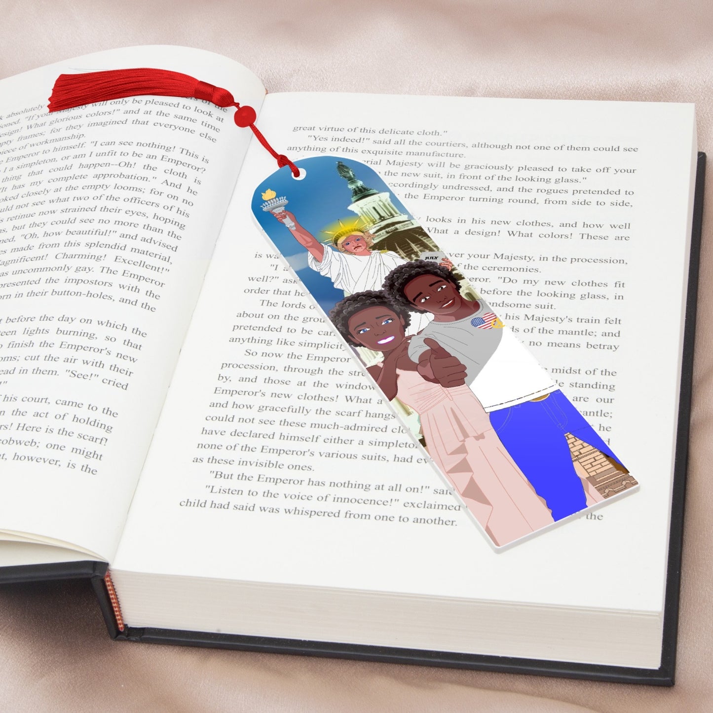 Acrylic Bookmark - Semicircle GLOBAL FREEDOM UNITED© COUPLE USA V1