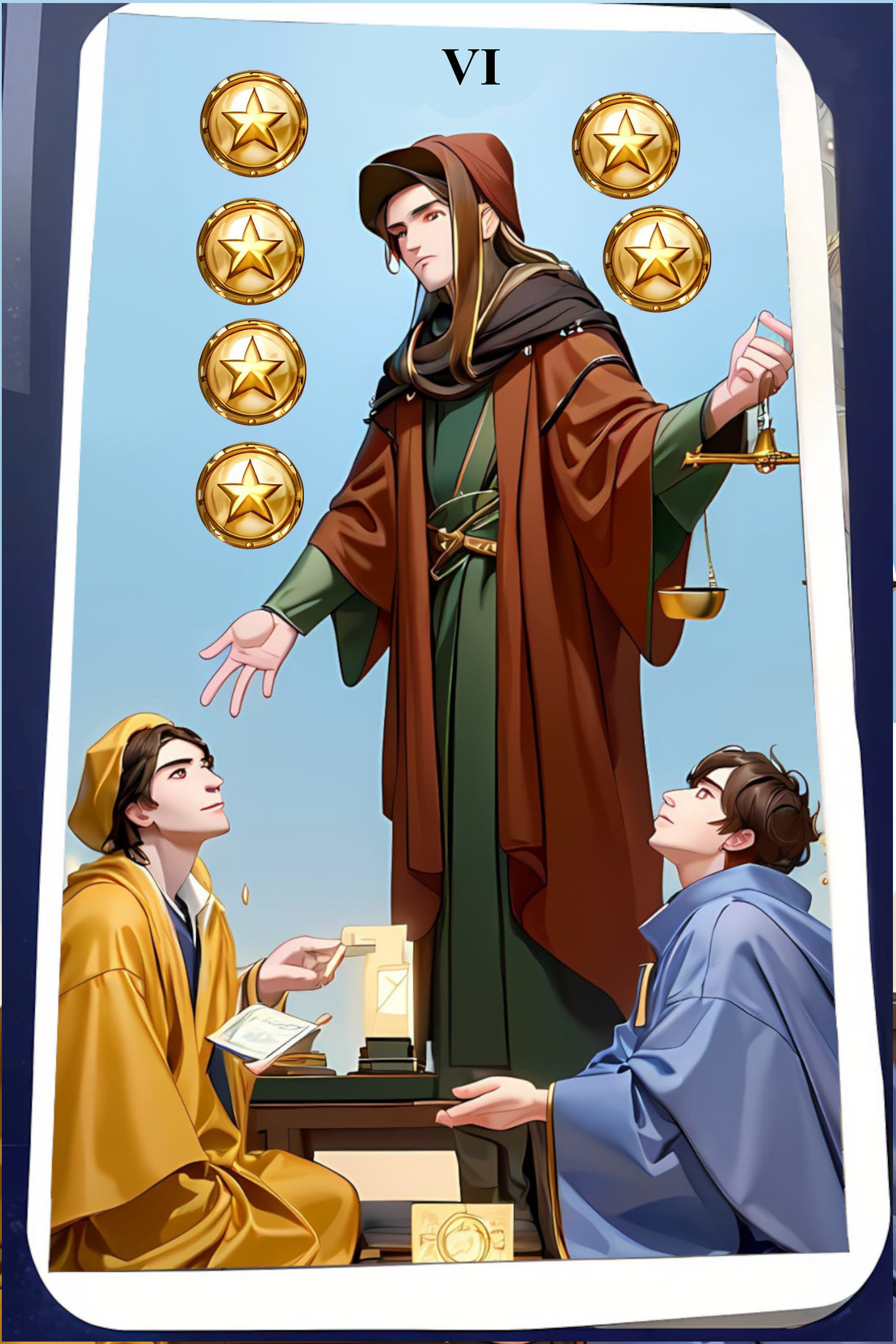 Kartendeck Tarot Anime Münzen