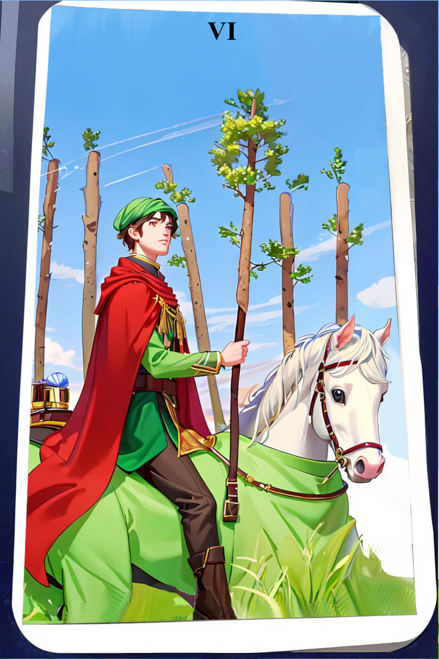 Kartendeck Tarot Anime Stäbe