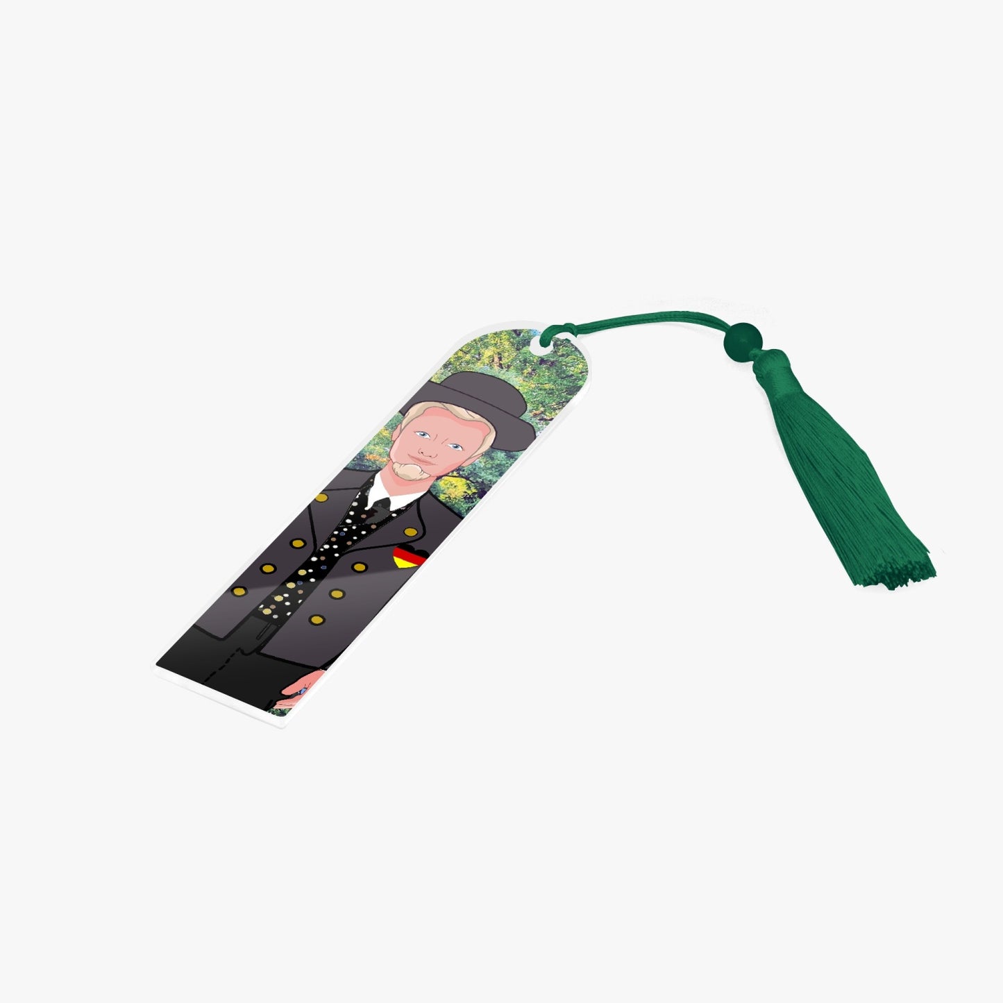 Acrylic Bookmark - Semicircle GLOBAL FREEDOM UNITED© GERMAN BOY