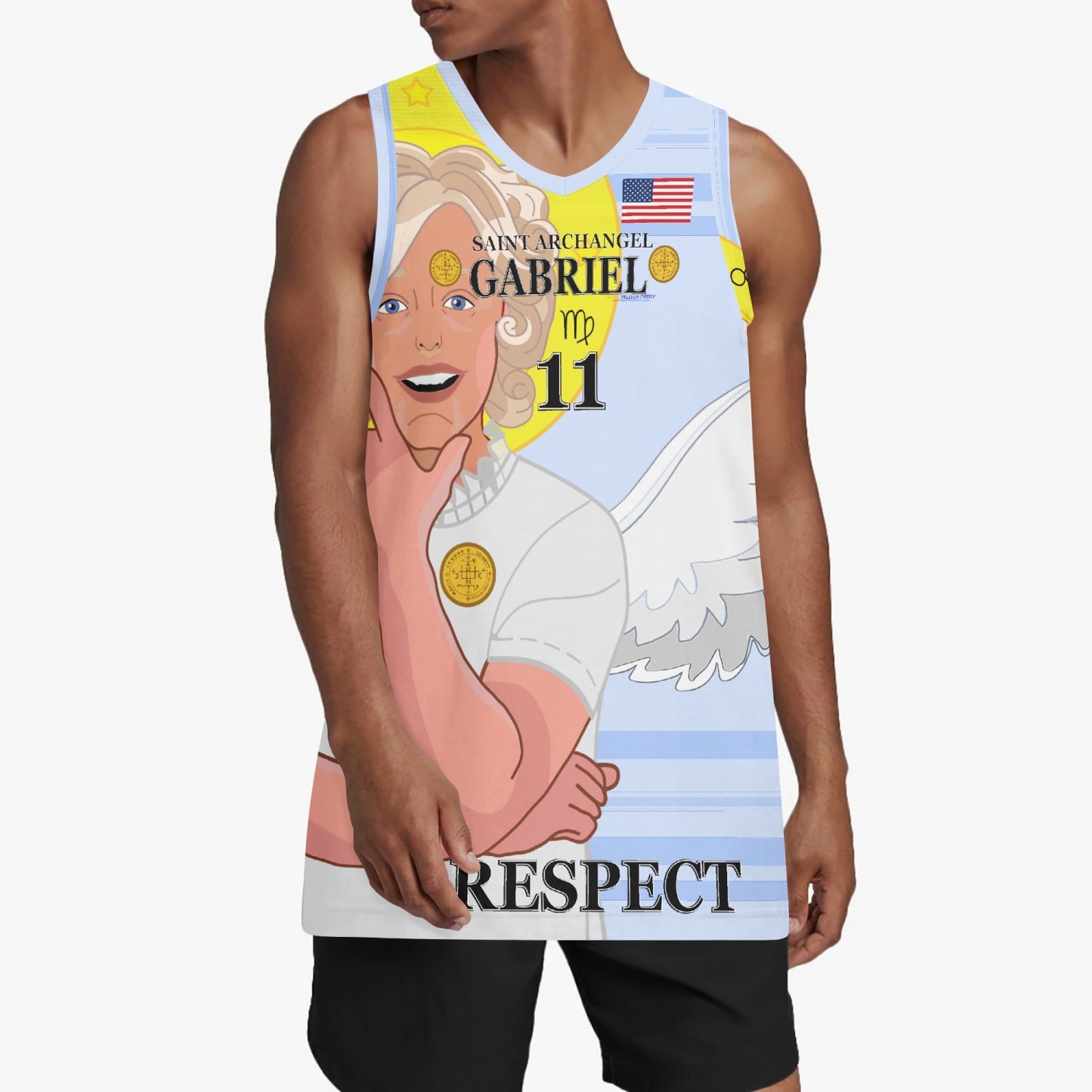 Basketball Jersey GLOBAL FREEDOM UNITED ARCHANGEL GABRIEL USA 11