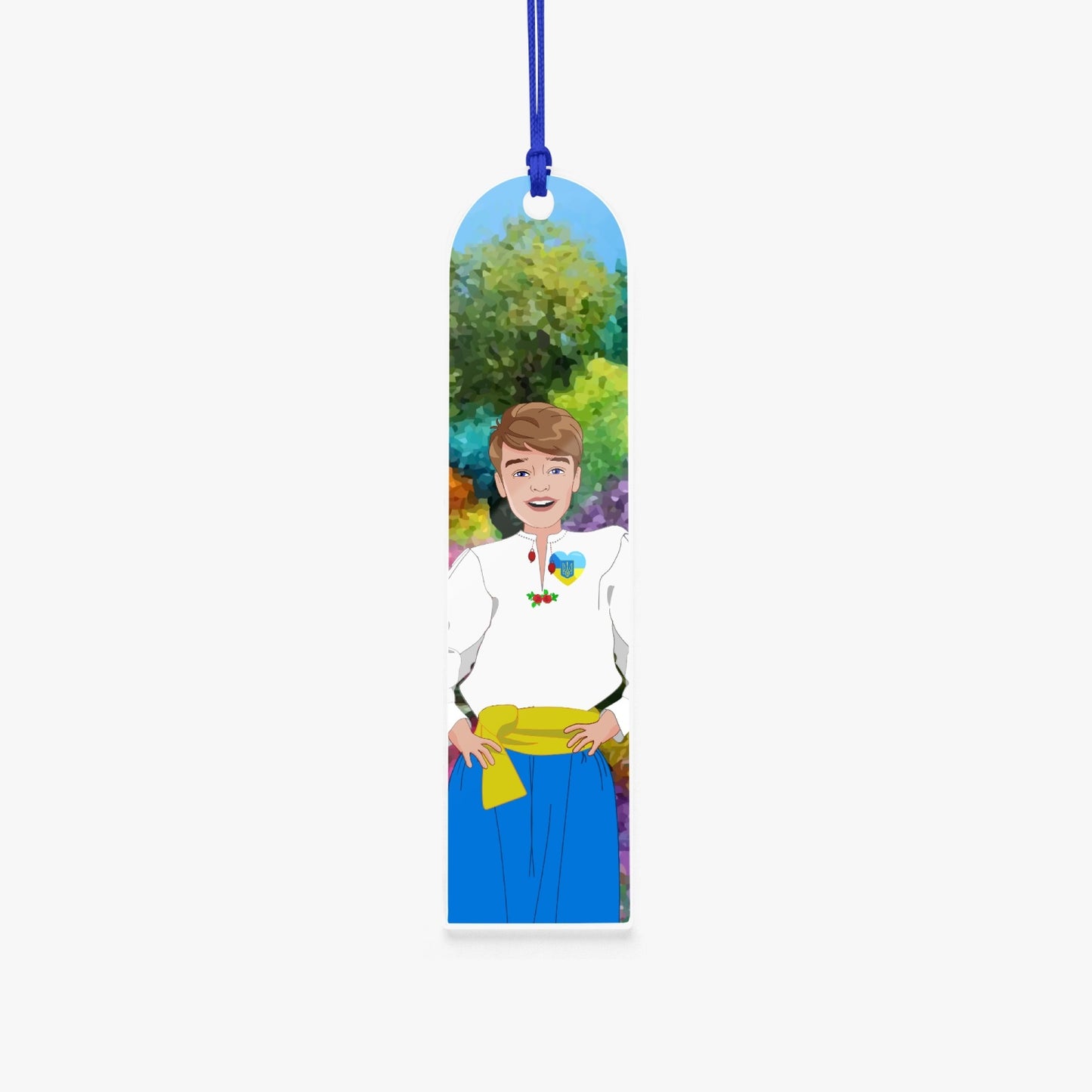 Acrylic Bookmark - Semicircle GLOBAL FREEDOM UNITED© UKRAIN BOY