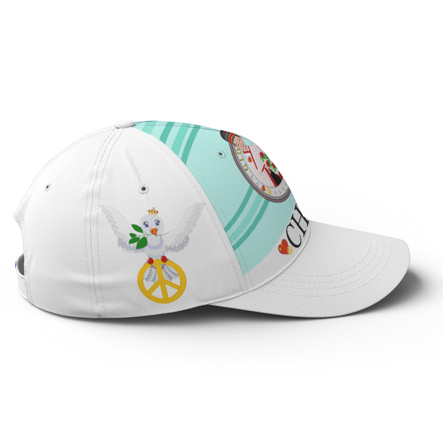 Basketball Cap GLOBAL FREEDOM UNITED© Couple China Light Green