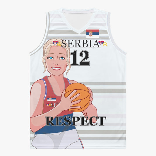 Basketball Jersey GLOBAL FREEDOM UNITED COUPLE EDITION WOMEN SERBIA v2 12