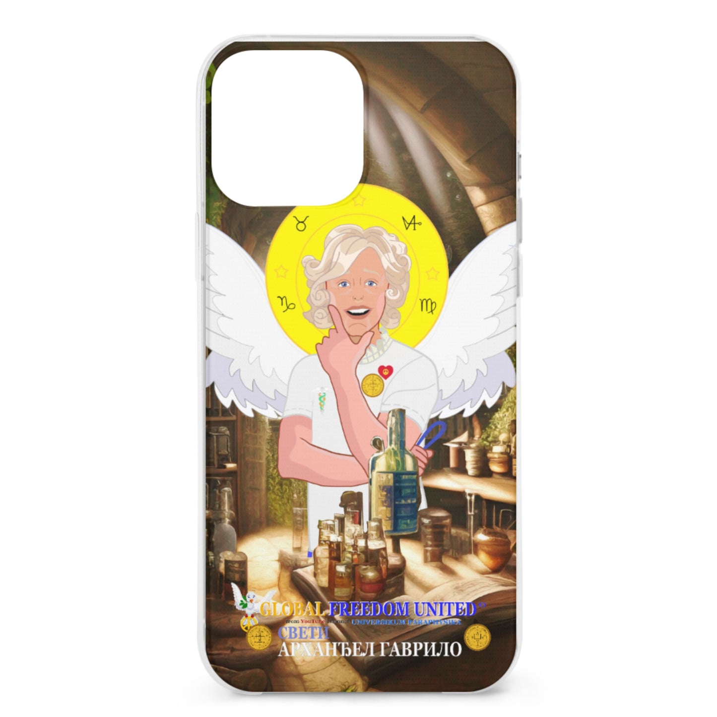 Phone Case GLOBAL FREEDOM UNITED© Archangel Gabriel Serbia