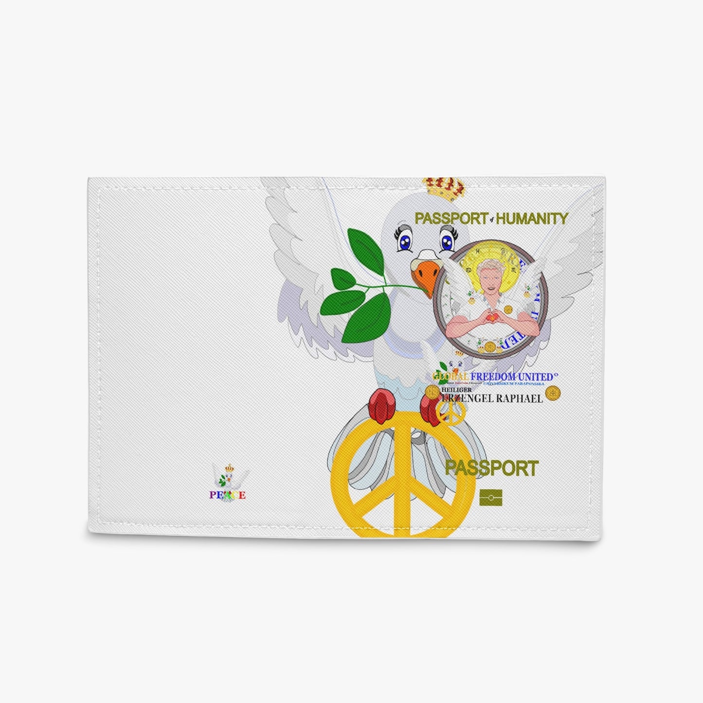 Passport Cover GLOBAL FREEDOM UNITED© ARCHANGEL RAPHAEL GERMAN SPIRITUEL PROTECTION