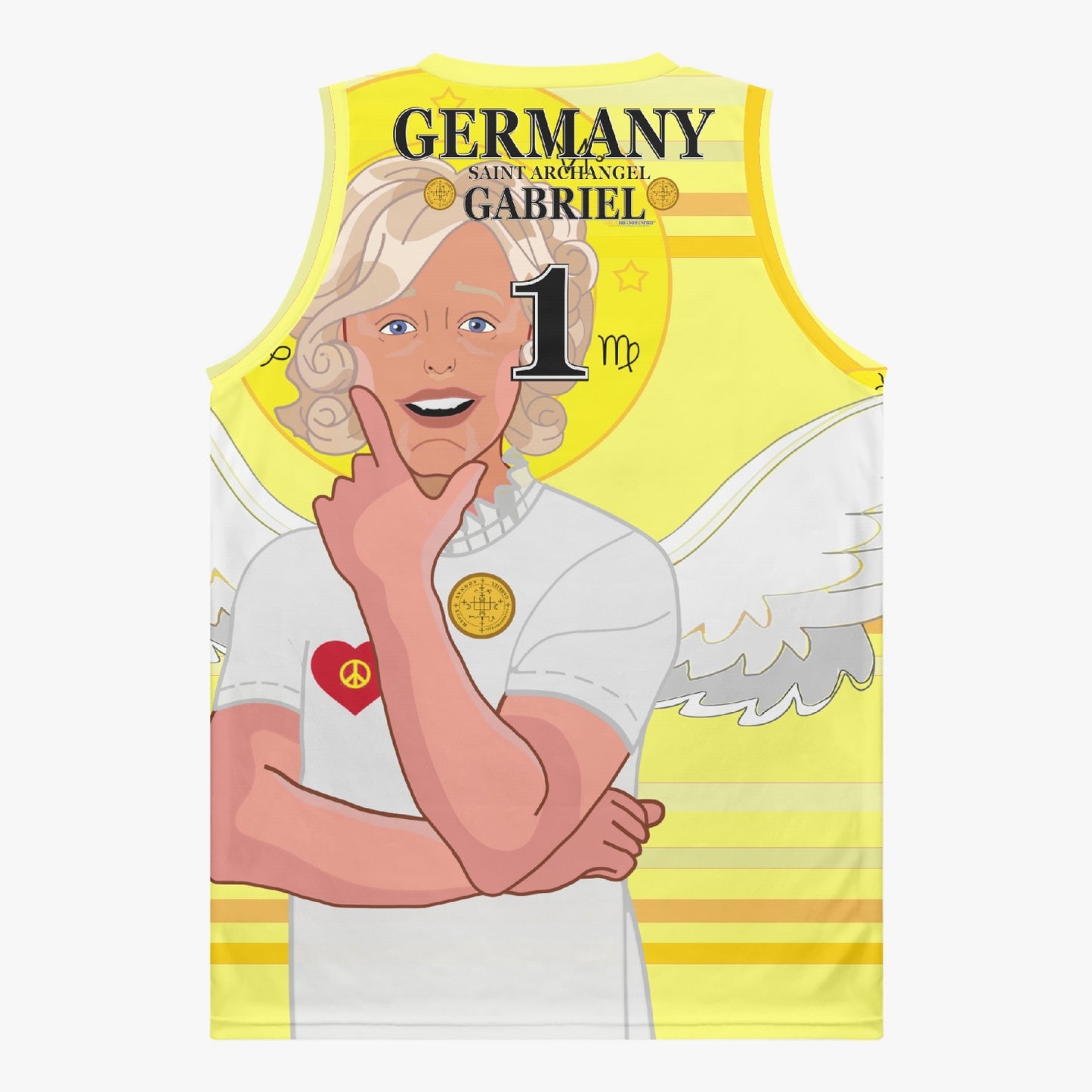 Basketball Jersey GLOBAL FREEDOM UNITED ARCHANGEL GABRIEL GERMANY 1