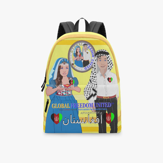 GLOBAL FREEDOM UNITED© Couple Afghanistan Yellow - All-over-print Canvas Backpack