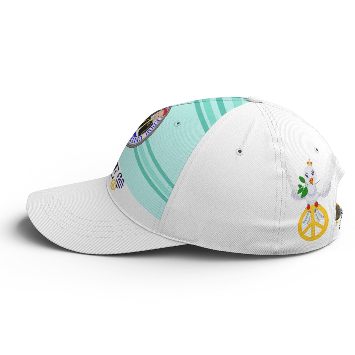 Basketball Cap GLOBAL FREEDOM UNITED© Couple Greece Light Green