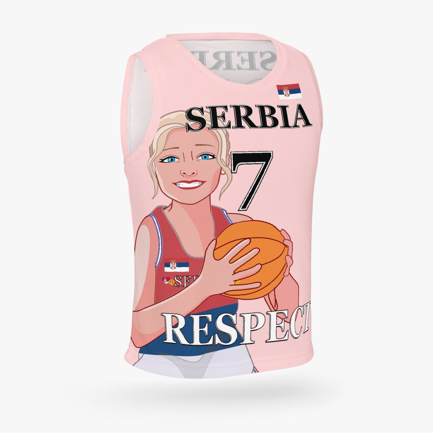 Kids Basketball Jersey GLOBAL FREEDOM UNITED GIRLS SERBIA 7