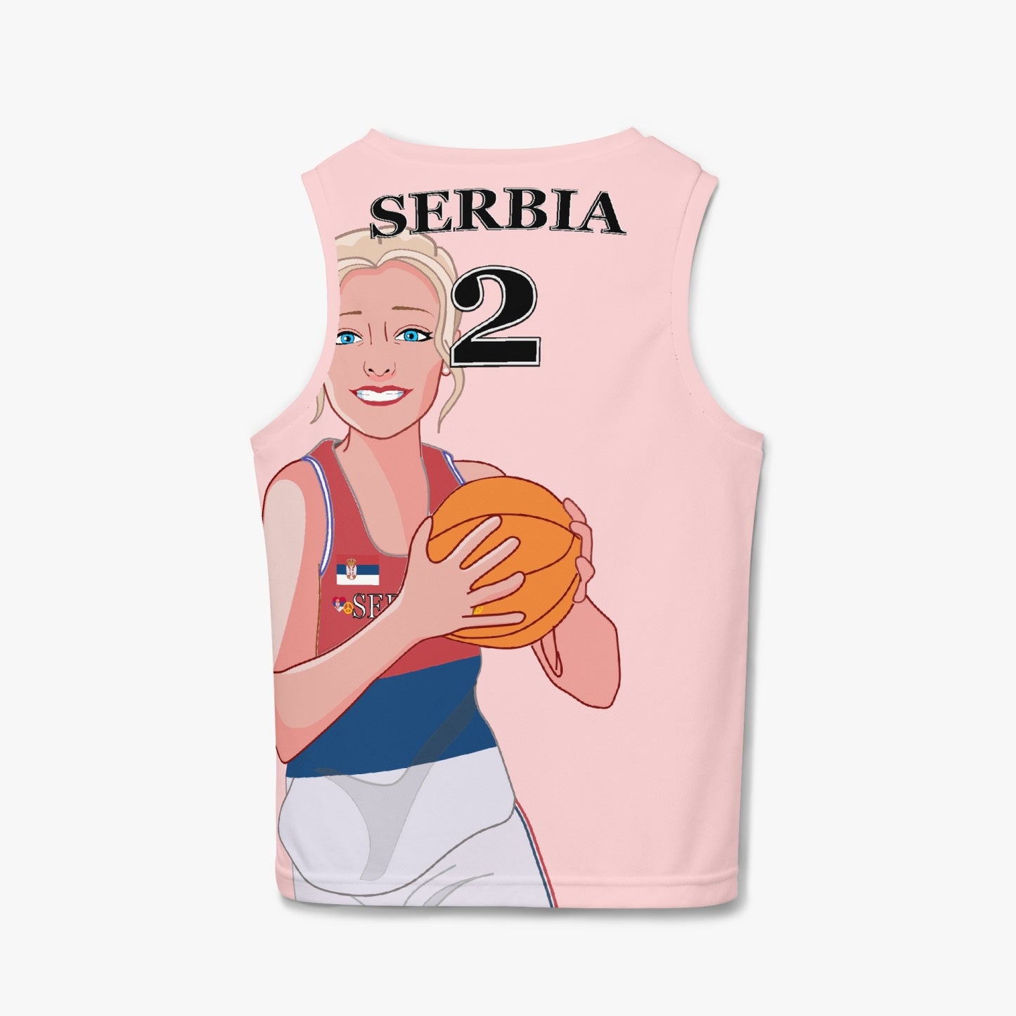 Kids Basketball Jersey GLOBAL FREEDOM UNITED GIRLS SERBIA 2