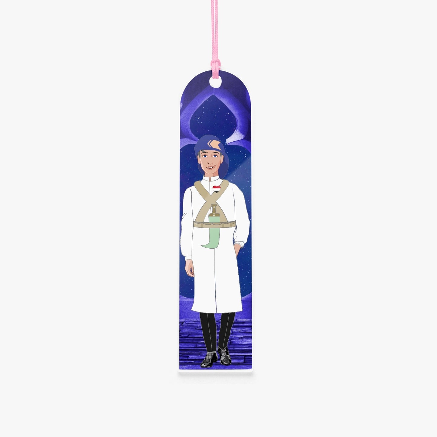 Acrylic Bookmark - Semicircle GLOBAL FREEDOM UNITED© YEMEN BOY