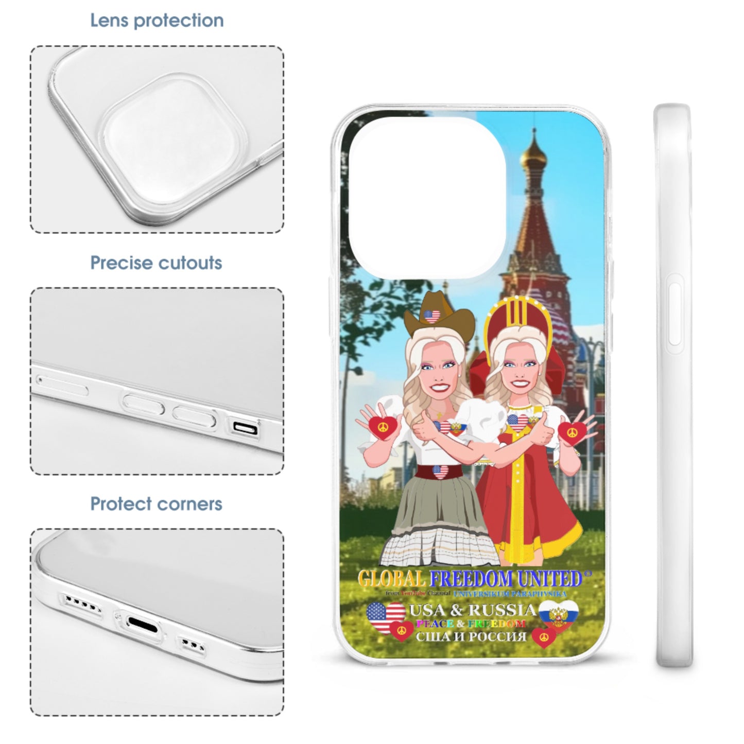Phone Case GLOBAL FREEDOM UNITED© Women Russia & USA